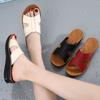 Женские уличные тапочки для ходьбы, летние тапочки с открытым носком на платформе, удобные повседневные сандалии, большие размеры для мам