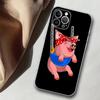 Cute Little Pet Pig Phone Case Silicone Soft for Iphone 14 13 12 11 Pro Mini XS MAX 8 7 6 Plus X XS XR Cover