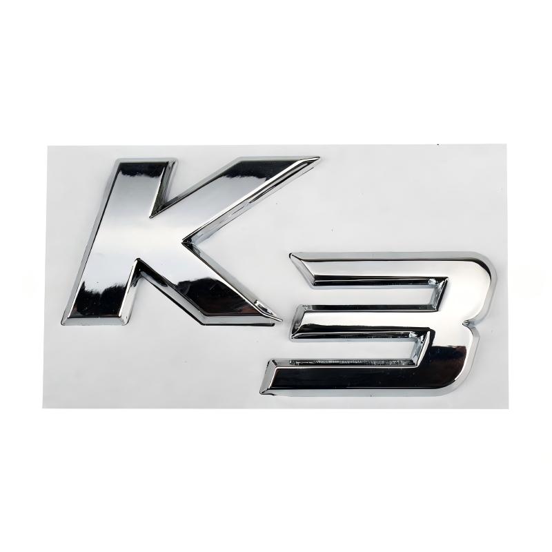 AAND1 Suitable for Kia K2 K3 K43 K5 KX7 logo, rear logo, car sticker, metal black modification