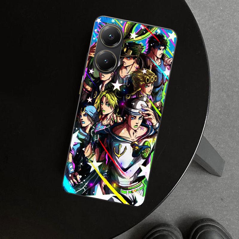 Чехол для телефона JoJo's Bizarre Adventure Горячий аниме чехол для Xiaomi Poco X6 X5 X7 Pro F7 Ultra Redmi 15C 15 13C 13 12C 12 10C 10 10A