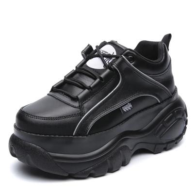 Кроссовки на толстой подошве женские Harajuku ретро старые туфли на платформе повседневные удобные дышащие увеличенные белые женские Zapatos Traf