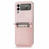 Тонкий модный чехол для мобильного телефона с слотом для карт Samsung Galaxy Z Flip 4 5g Flip4 Flip 3 Flip3 Zflip4 кожаные аксессуары для телефонов