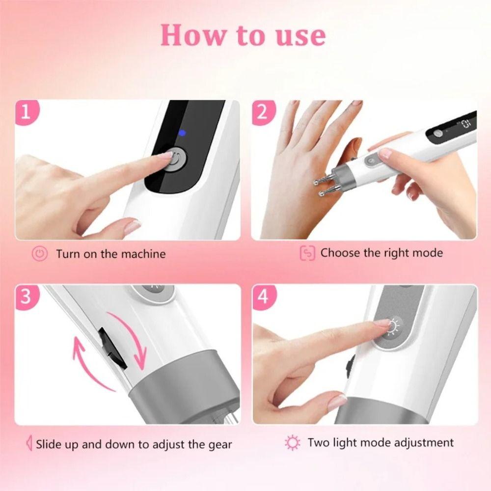 Type-C Charging Electric Massage Pen Multifunctional Double-head Massager Neck Massage