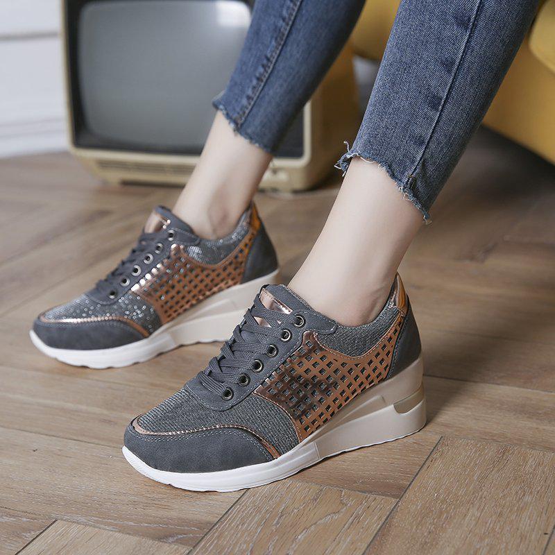 Quality Women Casual Shoes Comfortable Womens Height-increasing Shoes Spring Lightweight Women Walking Shoes Zapatillas De Mujer