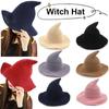 Modern Witch Hat Knitting Hat Masquerade Adult Kids Halloween Witch Hats Cosplay Costume Hat