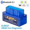 Mini Eml327 V2.1 OBD 2 Bluetooth Motorcycle Diagnostic-Tools For Android Scanner Code Support Smart Scan Tool ODB2 Scanner Tool