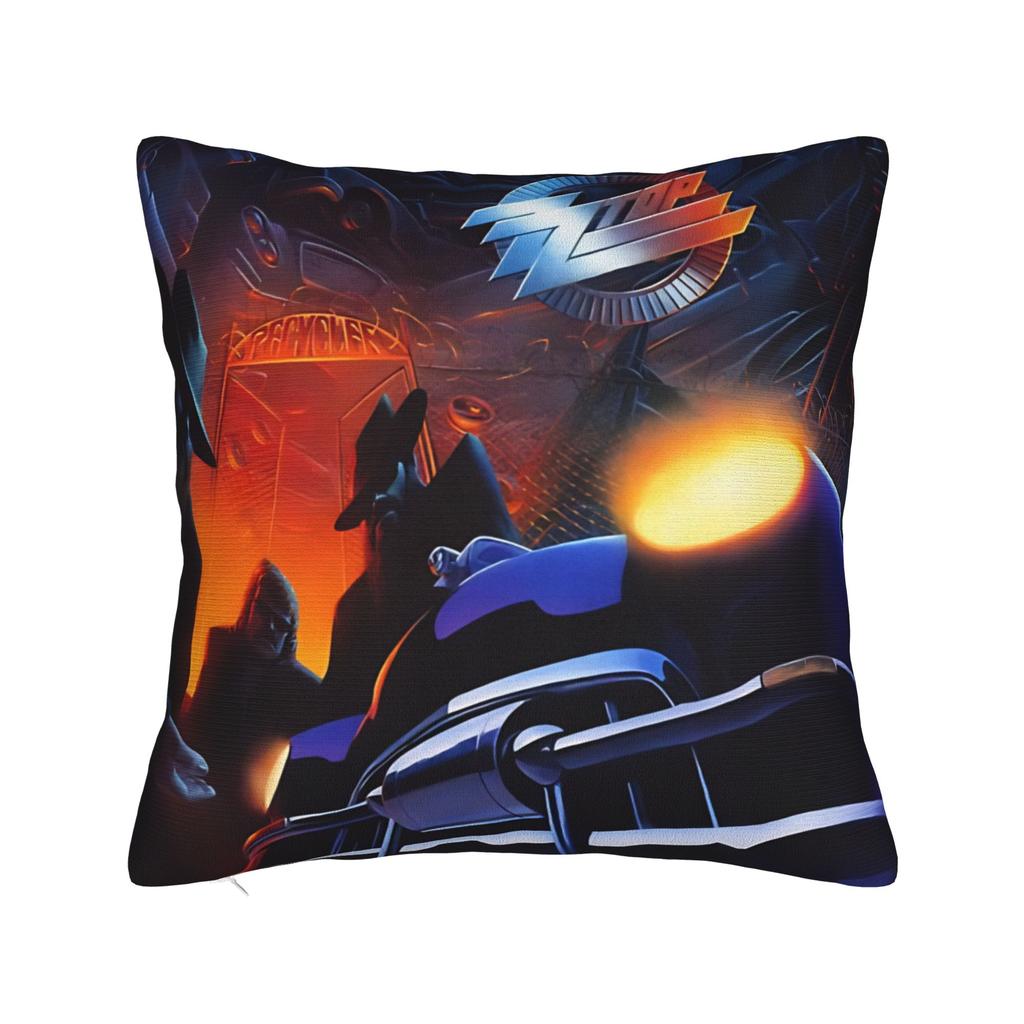 Band Zz Top Pillow Cover Square Cushion Cover Novelty Pillow Case For Couch Sofa Bedroom