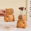 Cartoon Capybara Pen Holder Tabletop Storage Interesting Capybara Pencil Storage Box Multi-Functional Cosmetic Organizer