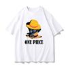 ONE PIECE Совместная футболка Мужская и Женская Летняя Периферийная Одежда Эйс Санджи Луффи Зоро Футболка с коротким рукавом Детская одежда