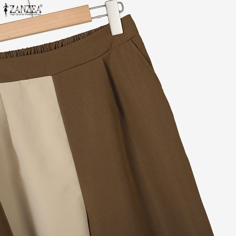 ZANZEA Женские костюмы-двойки: блейзер с длинным рукавом и брюки