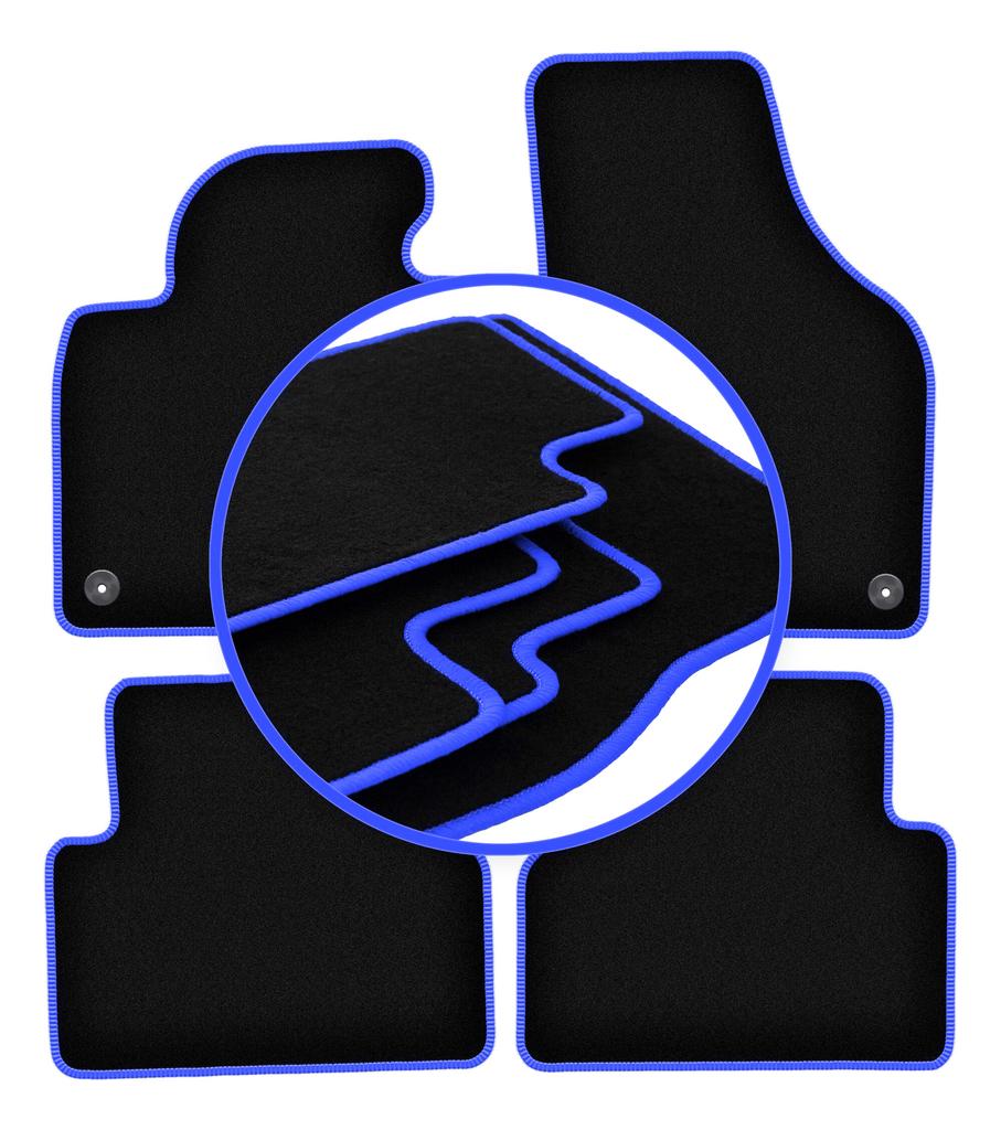 CARLUX-BLUE car mats for: Volkswagen Tiguan I minivan (2007-2015)