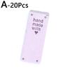 20pcs Handmade With Love For Hat Jeans Bag PU Leather Tags Colorful Sewing Accessories