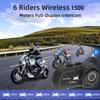 EuroFone S2 PLUS Motorcycle Bluetooth Simultaneous Calling While 1500m Communication IP67 Waterproof and Music 40mm Helmet Automatic CVC Noise HIFI