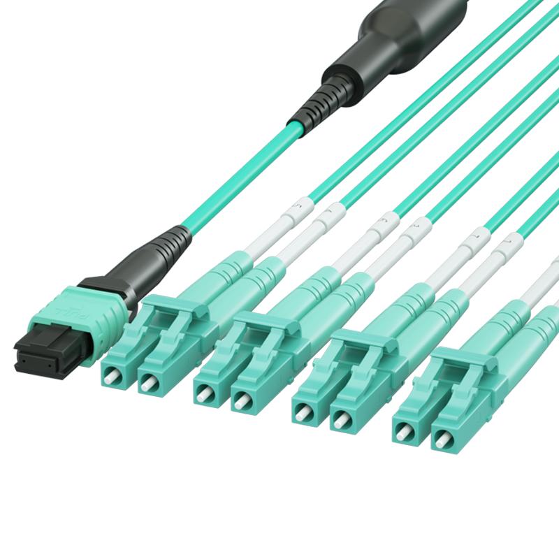 G.C.X 8-Core Multimode MPO-LC Fiber Optic Patch Cable