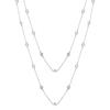 MACIER Bezel Long Chain Necklace