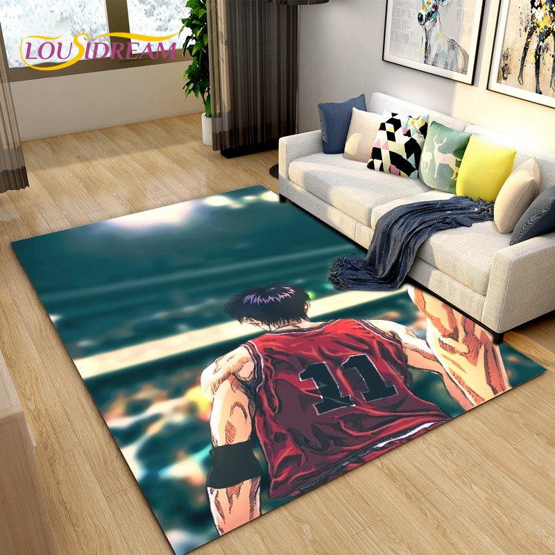 Slam Dunk Япония Аниме Мультфильм Коврик, Коврик для гостиной Спальня Диван Коврик Украшение, Дети играют Нескользящий напольный коврик