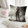 pc Tomb Raider Game LaraCroft Movie Pillow Case Fashion Square Pillowcase Bedroom Sofa Room Ins Decoration Leisure