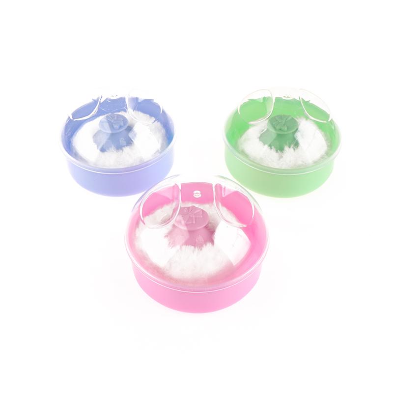 Сухая пудра-пуховка с коробкой Baby Soft Face Body Cosmetic Powder Puff Talcum Powder Sponge Box Case Case Container