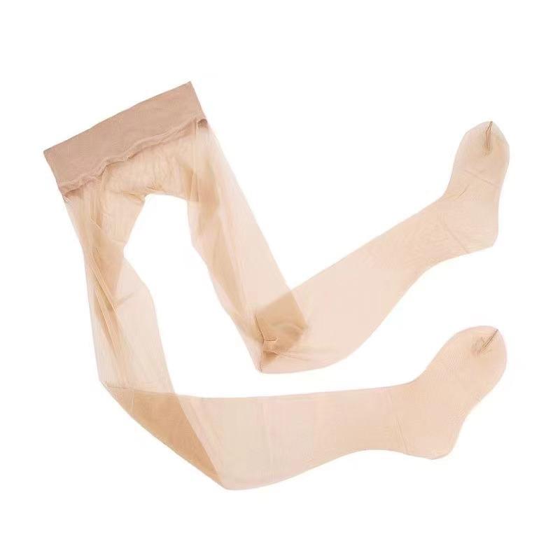 Женские прозрачные чулки, ультратонкие нейлоновые колготки 0D, бесшовные колготки, прозрачные чулки