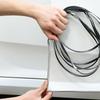 6M Car Door Chrome Moulding Edge Scratch Protection Strip Bumper Anti-collision Strip DIY Silver PVC Molding Decorative Strip