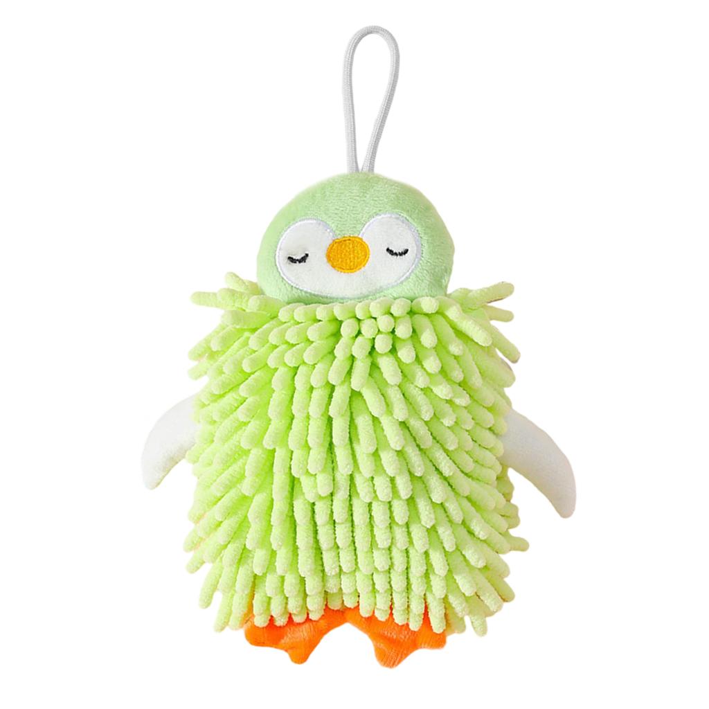 Lovely Penguin Chenille Hand Towel Quick Drying And Easy To Hang For Home Decoration Hand Towels 1PC