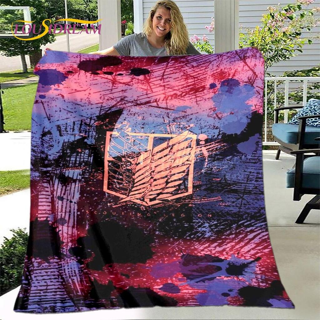 Одеяло с рисунком аниме «Убийца демонов», фланелевое одеяло, теплое детское одеяло из шерпа для гостиной, спальни, кровати