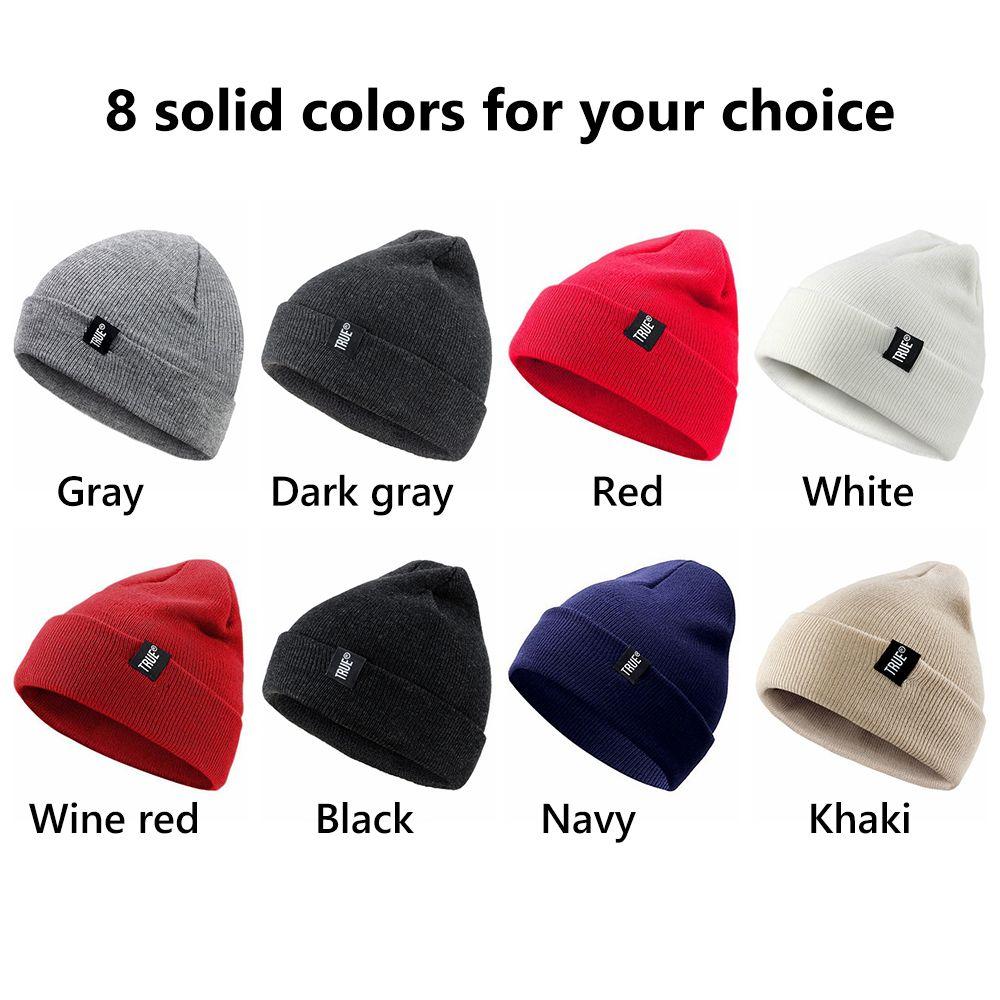 Navy Style Skullcap For Men Women Cuffed Beanies Warm Knit Hats Ski Baggy Hat Slouchy Beanie Hat