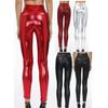 4 Colors Leather Leggings Women Back Zipper Leather Pants Tights