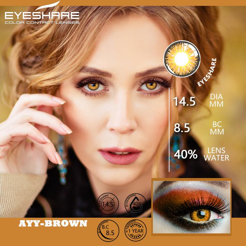 Eyeshare Цветные контактные линзы для глаз, 1 пара, цветные линзы для косплея в стиле аниме, синие, красные линзы для Хэллоуина, контактные линзы, косметический макияж