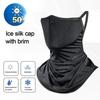Neck Protection Head Face Neck Gaiter Face Cover Scarf Ice Silk Sunscreen Mask Headband Scarf