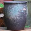 Vintage Ceramic Pot for Indoor/Outdoor Use – Large, Breathable Coarse Pottery for Green Plants, Tall Wide Mouth Design for Bougainvillea & Succulents