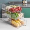 Kitchen Refrigerator Sorting Organizer Drawer Type Storage Box Food Fresh-keeping Box Stackable Egg Box Vegetable Storage Box