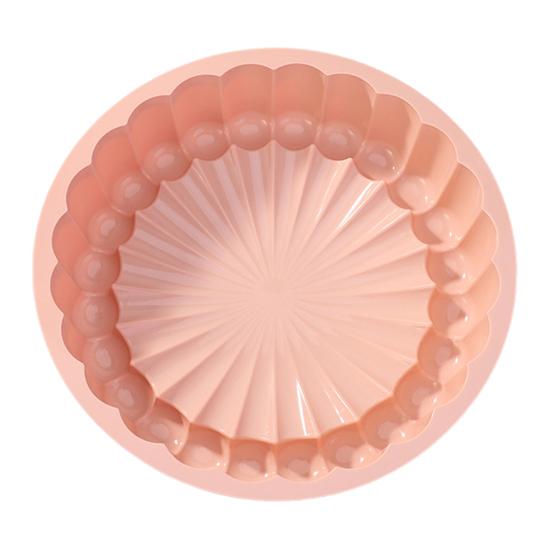 Silicone Baking Mold Sunflower Round Shape Easy Release Clean Baking Mold Heat-Resistant Cake Dessert Tool