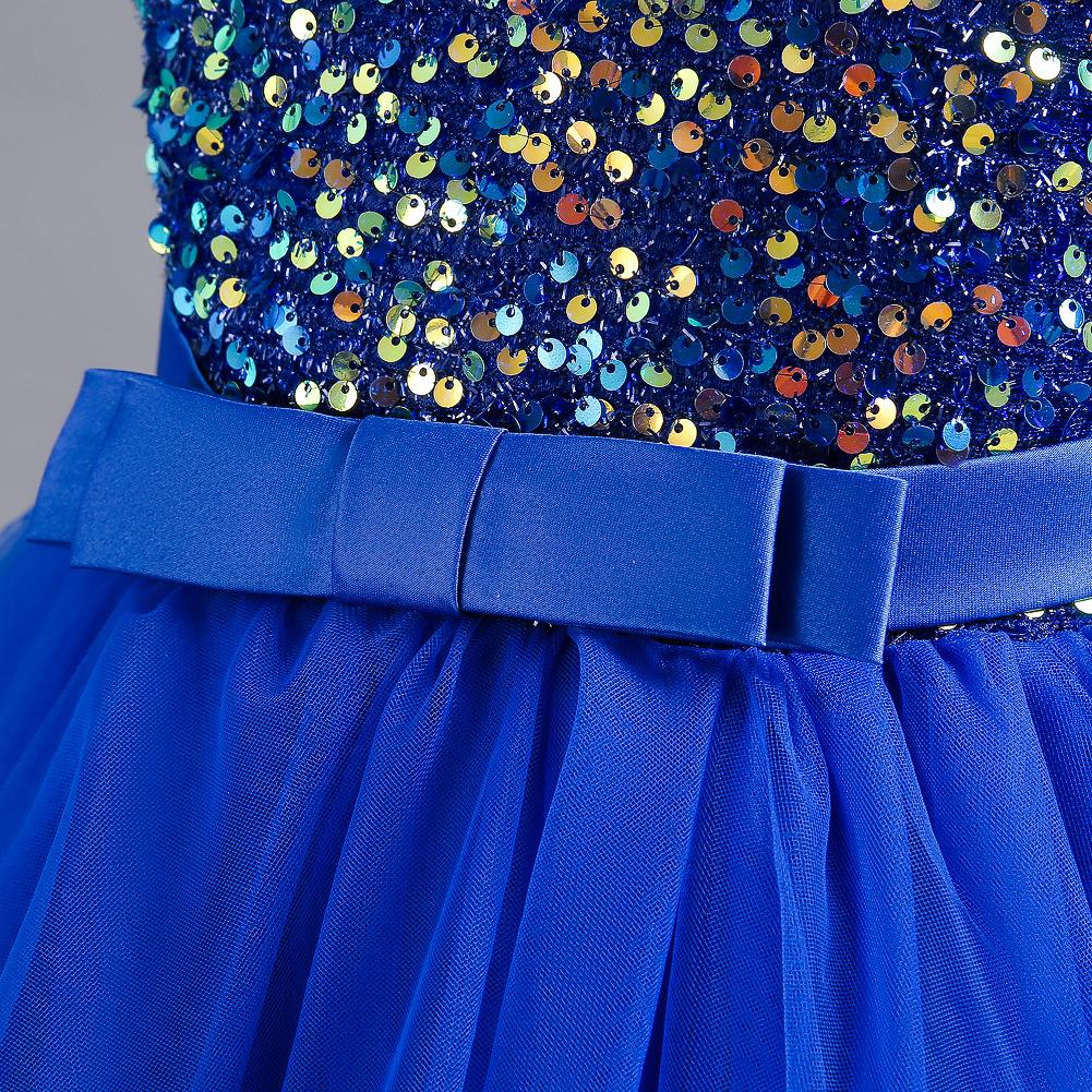 Рождественское платье-принцесса для девочек, блестящее, с цветами, для малышей, на день рождения, юбка-пачка, для вечеринки, ведущей, подиумное, вечернее платье