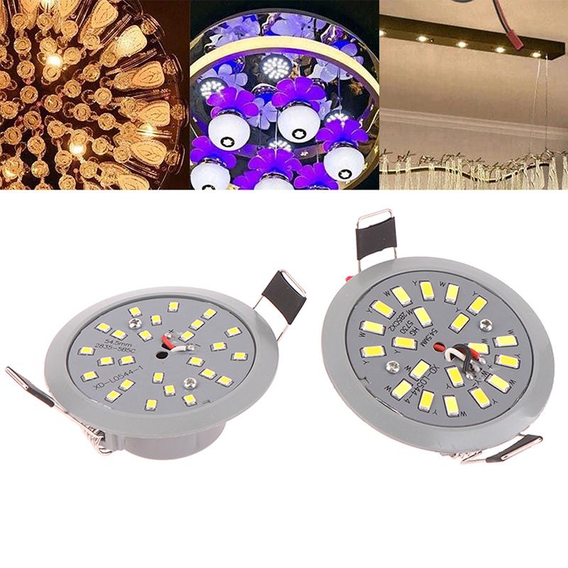 Светодиодный точечный светильник 5 Вт 220 В Встроенный световой стакан Светодиодная лампа Прожектор Двойной круглый Потолочный Встраиваемый Зонтик Светодиодная кукурузная лампа