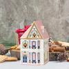 Рождественская деревня Пряничный домик Миниатюрное полимерное украшение Коробка для хранения приправ Рождественское украшение