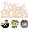 Деревянное праздничное украшение для вечеринки 2025 года Украшение для выпускного вечера Украшение для вечеринки
