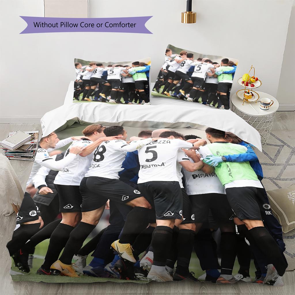 Spezia Calcio Pattern Bedding Home Decoration Birthday Gift (1 * duvet cover + 2 * pillowcase, without core)