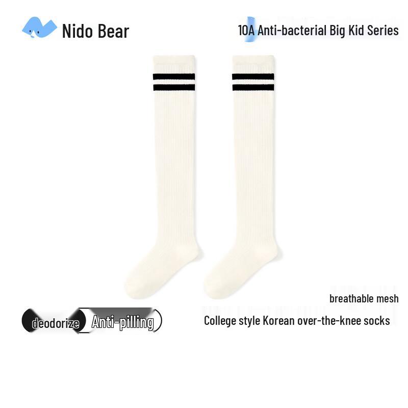 Nidoxiong Girls' Summer Thin Over-the-Knee School Socks