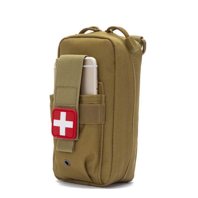 Портативная сумка для первой помощи Нейлон MOLLE Наружные медицинские аксессуары для хранения Пояс Военный вентилятор Подвесной