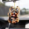 Car Rearview Mirror Charm Cute Puppy Themed Charm Acrylic Hanging Decoration for Car Mirror Bag Home Festive