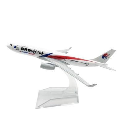 Масштаб 1/400 Детские игрушки Модель 16 см Модель самолета Malaysia Airways A330 Игрушечная модель самолета Металлический сплав Литой самолет для подарка