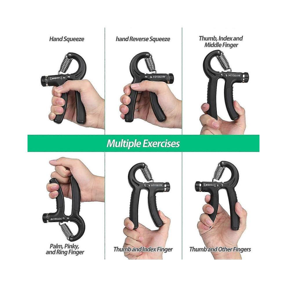 Grip Strength Trainer, Hand Grip Strengthener, Adjustable Resistance 22-132lbs (10-60kg), Non-slip less