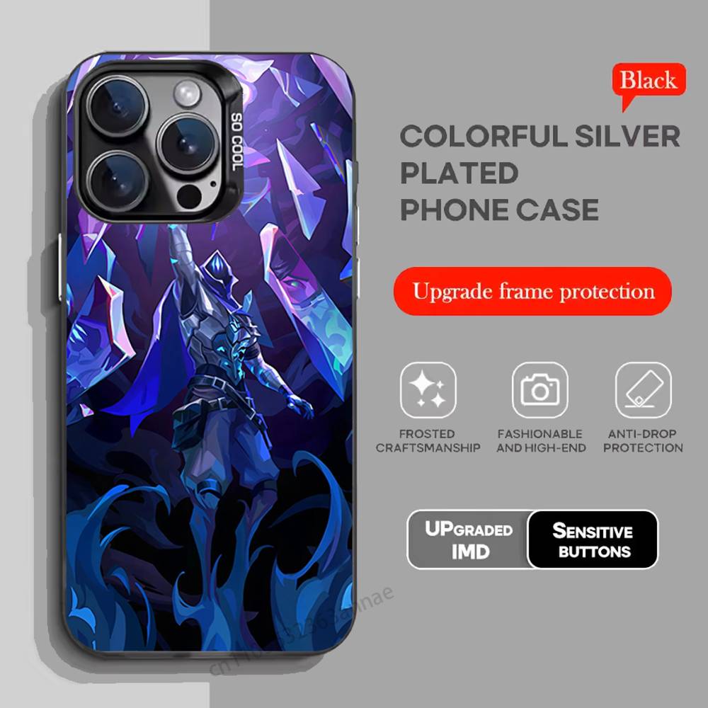 Чехол для телефона V-Valorant O-Omen для iPhone 15 16 Pro Max Air SE 11 13 Pro 14 Plus 12 11Pro 15Pro Max 16e