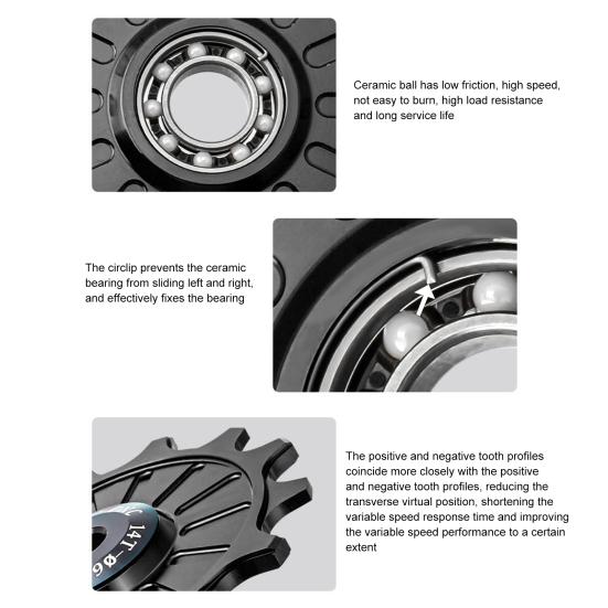 MUQZI практичный велосипедный подшипник жокей-колесо универсальный нержавеющий устойчивый к коррозии