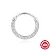 Simple And Stylish Mozzarella Crushed Diamond Versatile Piercing S925 Sterling Silver Earbone Rings Nose Rings Dual-Purpose Earrings Daith