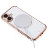 Чехол для iPhone 16, совместимый с MagSafe, гальванизированный ТПУ, чехол для телефона, полый, с сердечками