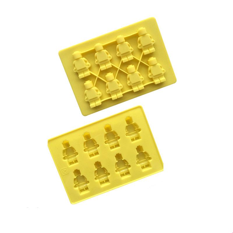 Силиконовая форма для льда-робота, 8 ячеек, Форма для льда-робота, Форма для шоколада-робота, Домашняя форма для ледяной решетки, Для домашнего использования DIY KTY