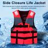 Спасательный жилет с пряжкой спереди, надежная посадка, взрослый спасательный жилет с регулируемыми застежками для водных видов спорта, катания на лодках, безопасность, пятно