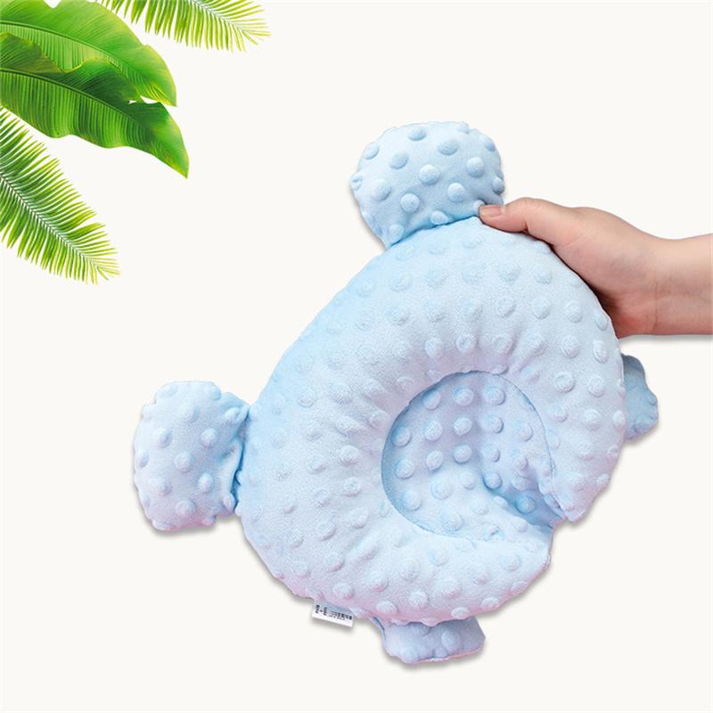 Мультяшная детская фасоль бархатная форма медведя антипрогибная подушка для головы фиксированная дышащая боковая подушка для сна новорожденных подголовник для младенцев